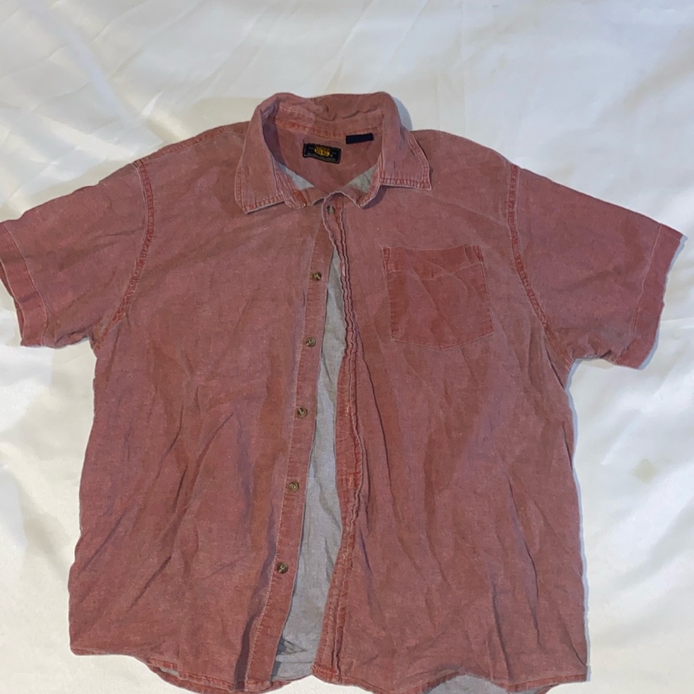 Route 66 Red Casual Button Down Shirt